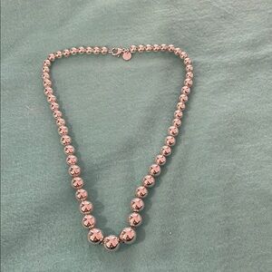 Tiffany & Co‎ graduated Silver Beaded Necklace